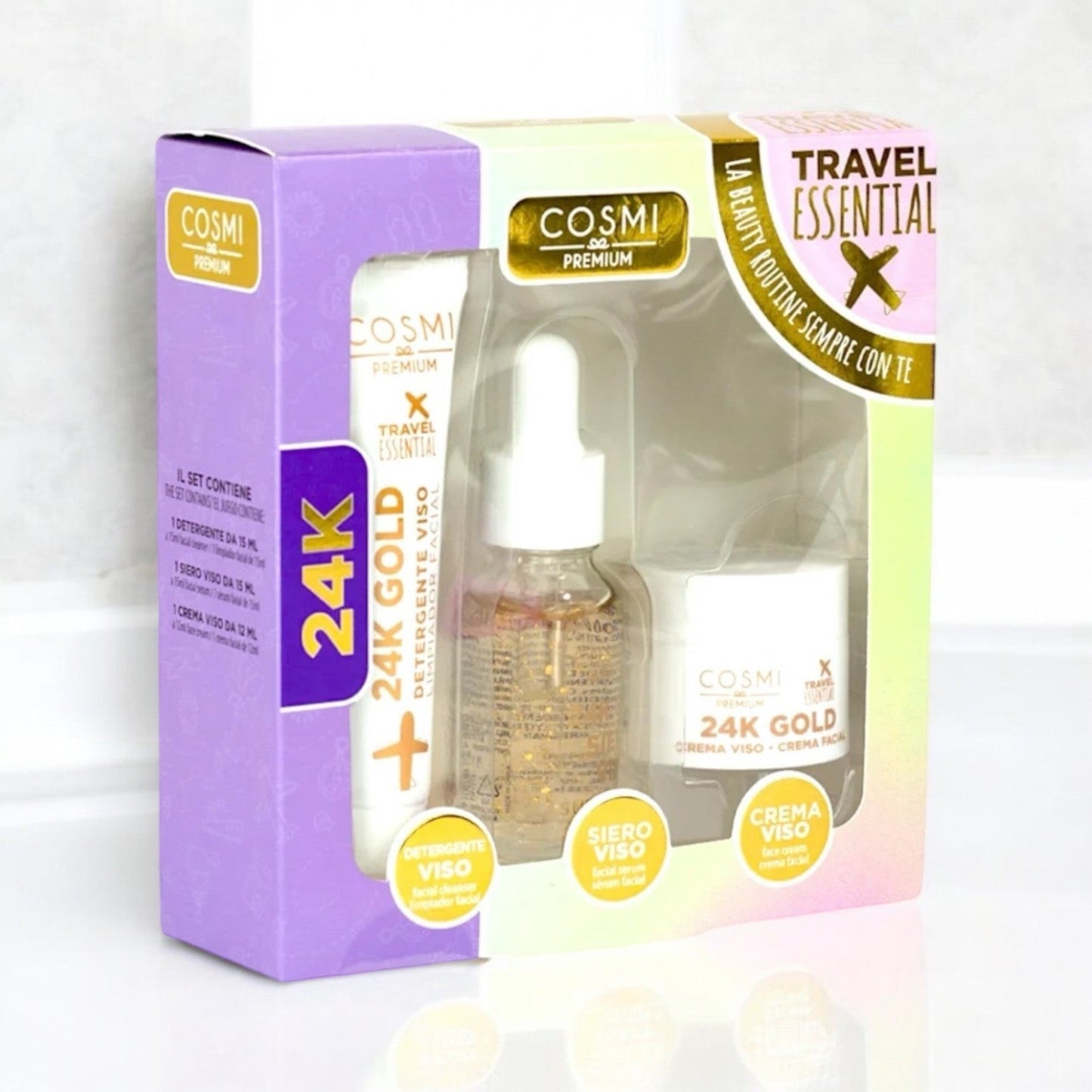 Kit essentiel de voyage Skin Care 24k