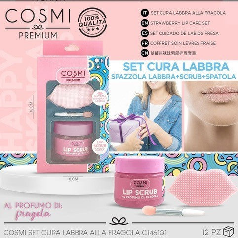 Set soins Lèvres à la fraise