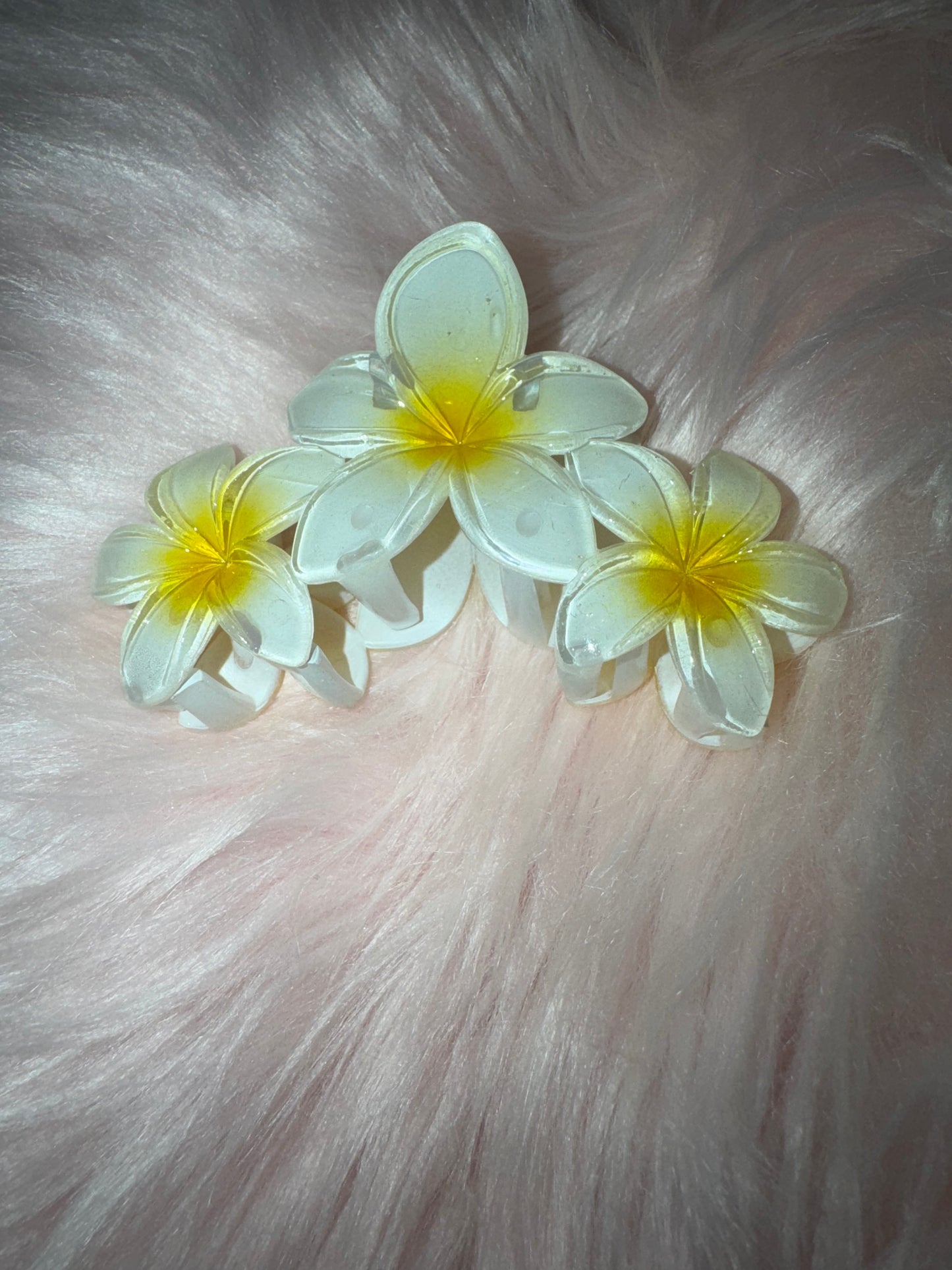 Grande pince à cheveux à 3 fleurs HAWAIEN