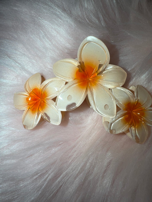 Grande pince à cheveux à 3 fleurs HAWAIEN
