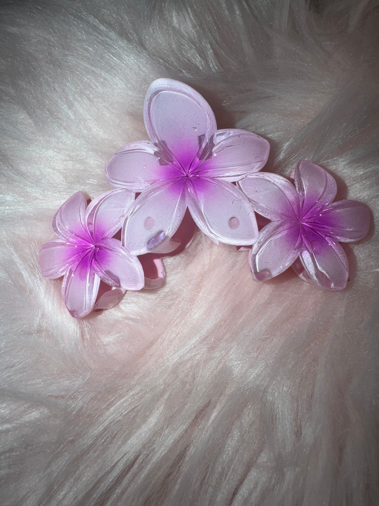 Grande pince à cheveux à 3 fleurs HAWAIEN
