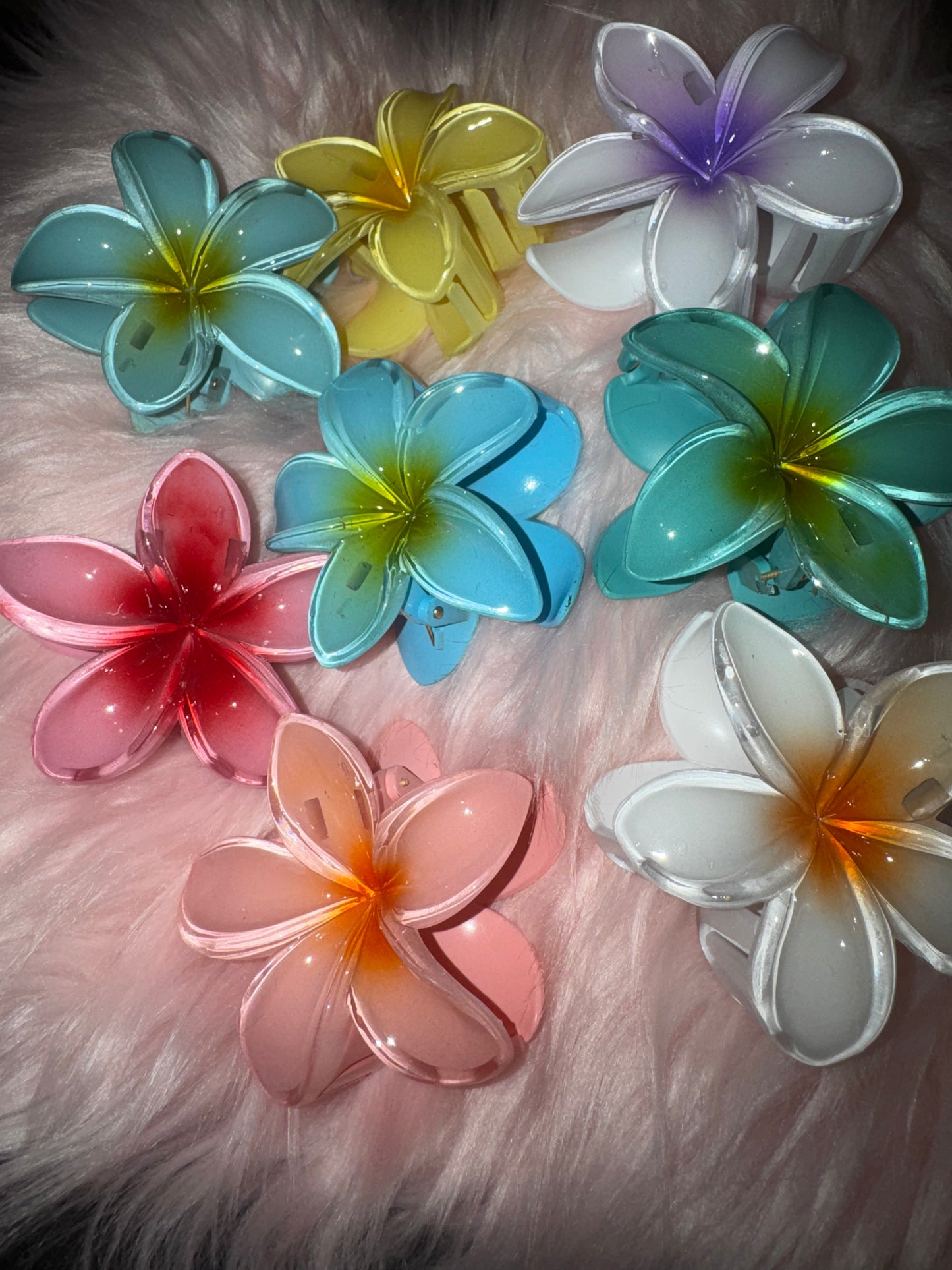 Grande pince à cheveux 1 fleur HAWAIEN